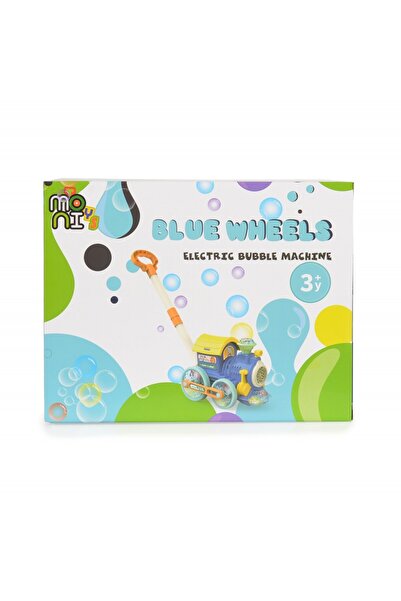 Moni Red Wheels soap bubble train with music and lights, removable handle, 2x60ml solution