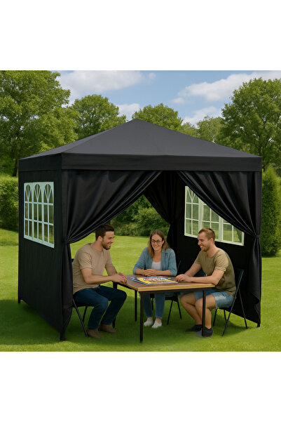 Other Garden Pavilion, Commercial Tent, Party Gazebo, 4 Sidewalls, Windows, XXL Size