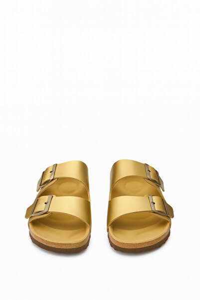 Shoebuo Women's Orthopedic Sole Comfort Model Slippers Double Strap Buckle Daily Comfortable Home and Outdoor Slippers