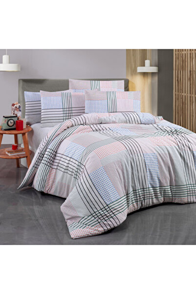 Victoria bed set 121VCT2685,65%cotton,35%poly,4pc,Duvet200x220,Sheet220x240,Pillow50x70x2,Multicolor