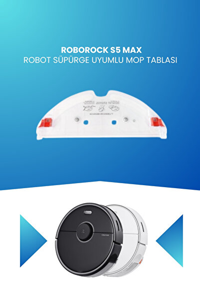 ELECTROLL Placă de mop compatibilă cu aspiratorul robot Roborock S5 Max