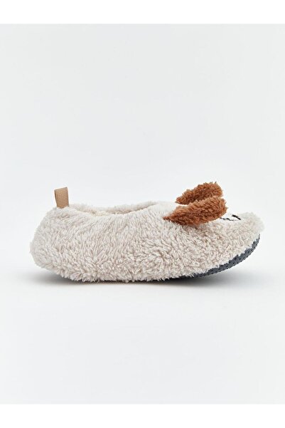 LC Waikiki Animal Embroidered Plush Baby Boy Slippers (W5)
