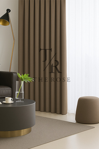 EÖ PERDE DÜNYASI Vizon Blackout, Karartma Perde, Pilesiz, Lüks, Tek Kanat, Gü...