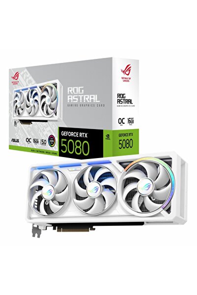 ASUS ROG Astral GeForce RTX 5080 White OC 16GB GDDR7 256Bit HDMI/DP Ekran Kartı