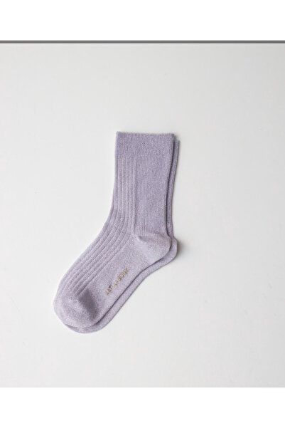 Katia&Bony جوارب نسائية لامعة باللون الأرجواني