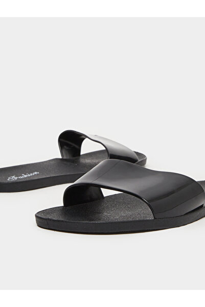 Take Two By Styli Black Jelly Slides