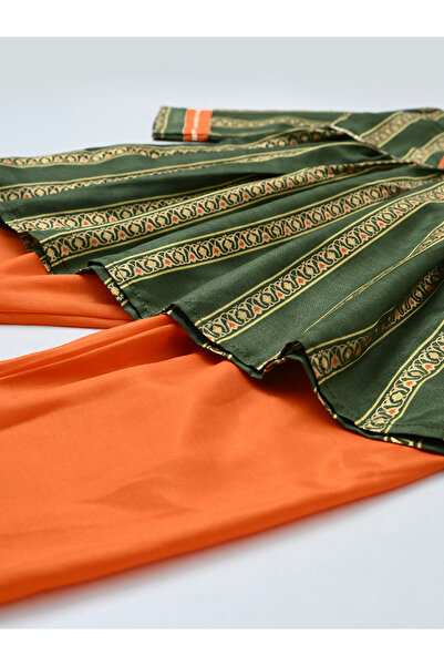 Bella Moda By Styli Girls Ethic Motifs Print Kurta and Pants Set