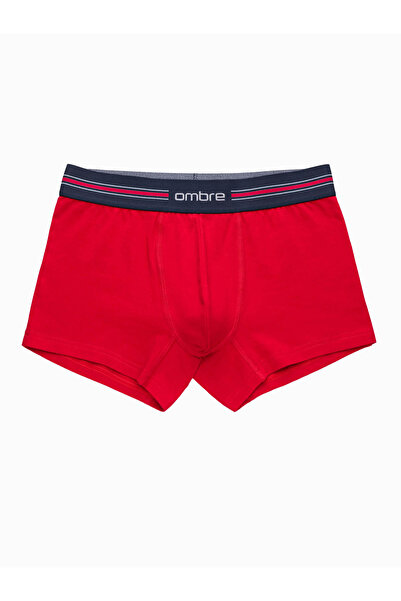 OMBRE Classic fit men's boxer shorts with striped elastic band - 3 pack mix OM-UNBO-0109