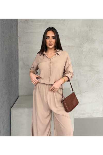 diloş butik İkili Viskon Pantolon Gömlek Takım