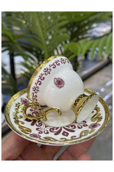 Doğudeko Keladora Luxury Porcelain 6-Piece Cup Set