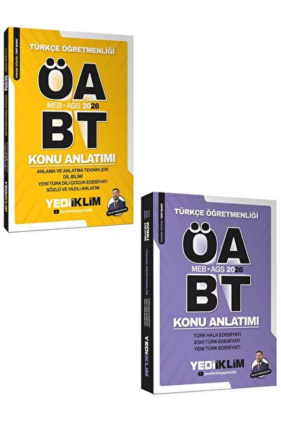 Yediiklim Yayınları 2026 MEB AGS ÖABT Türkçe Öğretmenliği Anlama ve Anlatma T...