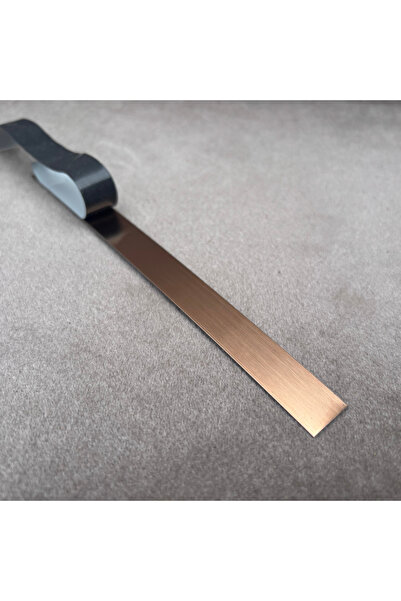 LUSSO LİNE Stainless steel flat profile copper brush 30 x 0.6 x 2700 mm