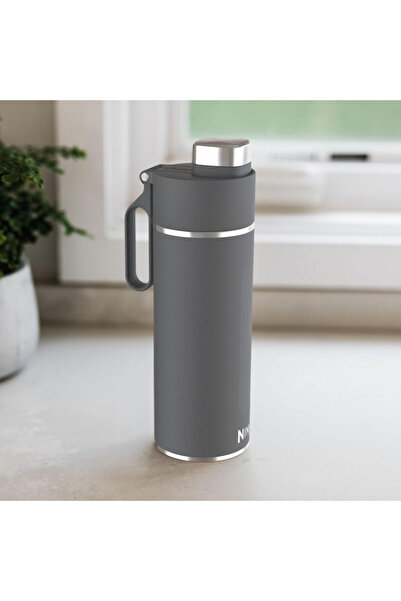 NINJA Thermos DW2401EUUKGY, 0.7 l, Suits fizzy drink, 3thermal Insul, No BPA, Hot 8h, Cold 24h, Gray