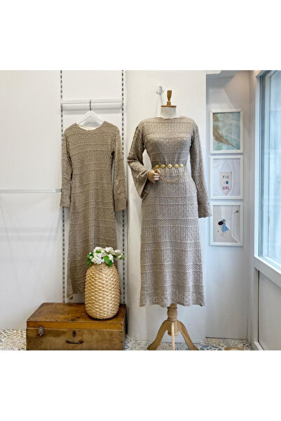 Faya Boutique Vizon Loops Örme Triko Elbise