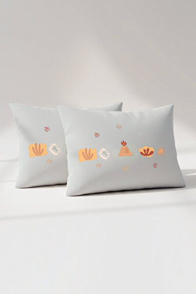 Kanz Ranforce %100 Pamuk Bebek Yastık Kılıfı 2'li Set 35x45 cm - Dinasours B