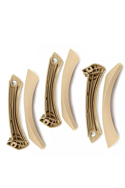 MOTOR10 Set of 6 interior handles front/rear BMW 3 Series E90 E91, 51417230853, Beige