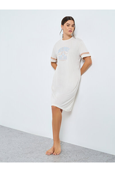 Styli Newport Graphic Stripe Print Sleep T-Shirt Dress