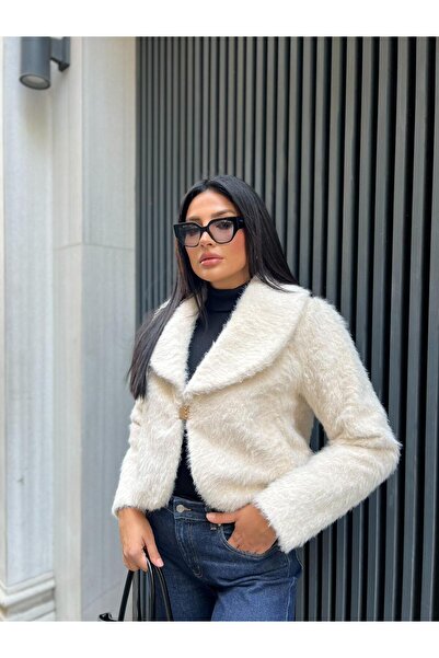 Göker Life Ornamental Agraflé Shawl Collar Bolero