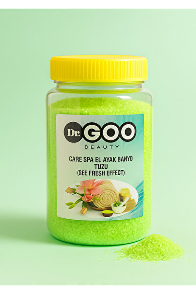 Dr. Goo Beauty YEŞİL ELMA KOKULU MANİKÜR PEDİKÜR TUZU KAVANOZ
