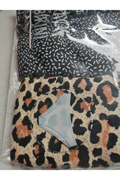 Berrak 3-Piece Women's Panties 100% Cotton (Leopard Pattern)