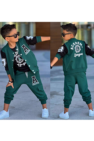 My Kids Wear Erkek Çocuk Academy Kolej Nakışlı Takım 4-12 Yaş 12096