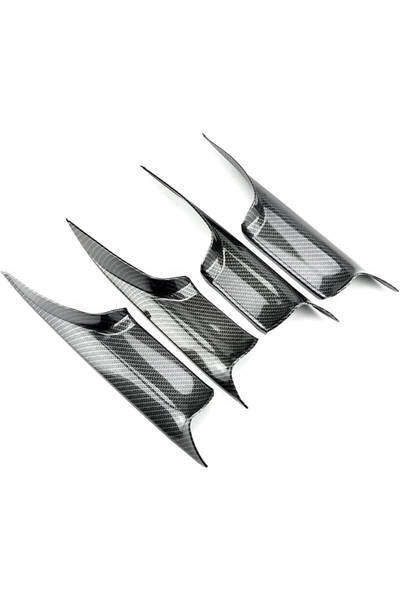 MOTOR10 Set of 4 interior handles front/rear BMW 7 Series F01 F02 F04, 51419115533, Carbon Black