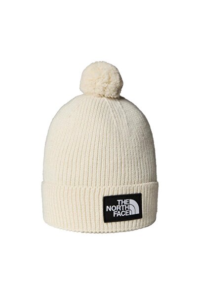 THE NORTH FACE TNF LOGO BOX POM BEANIE Unisex Bere NF0A8CHFQLI1 Beyaz-STD