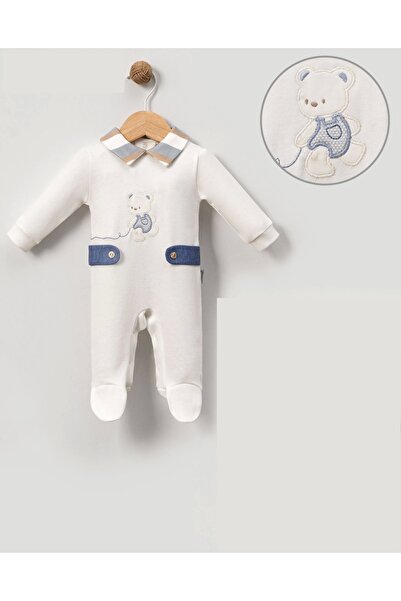 AYICIK NAKIŞLI PATİKLİ BEBE ERKEK TULUM
