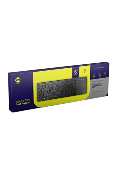 Microdigit Mini Wireless Touch Keyboard - Practical with Built-in Touchpad Mini Wireless Touch Keyboard