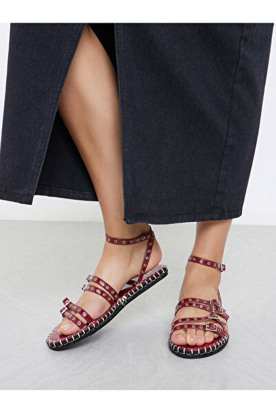 Raid By Styli Tanya Strappy Eyelet Flat Espadrilles