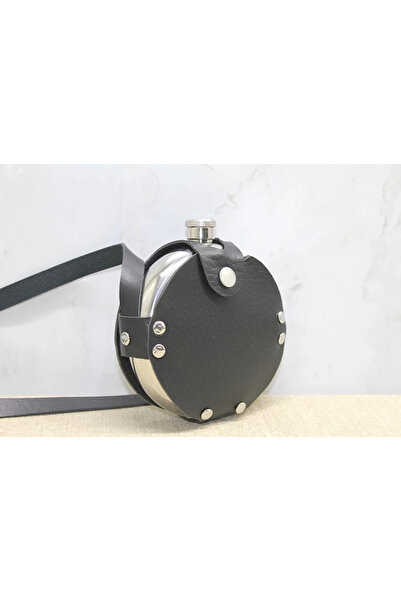 ÇERÇİCİ Leather Sheathed Flask Alk3921