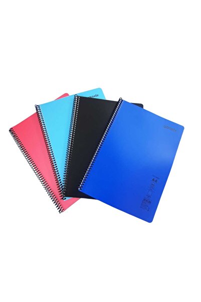 Mynote Flex A4 80 Sheets Unlined Spiral Bound Plastic Neon Cover Notebook