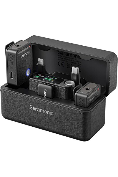 Saramonic Ultra 03 Kablosuz Yaka Mikrofonu, 32-Bit ( RX9+TX9+TX9 Lavalıer MIC – Black)