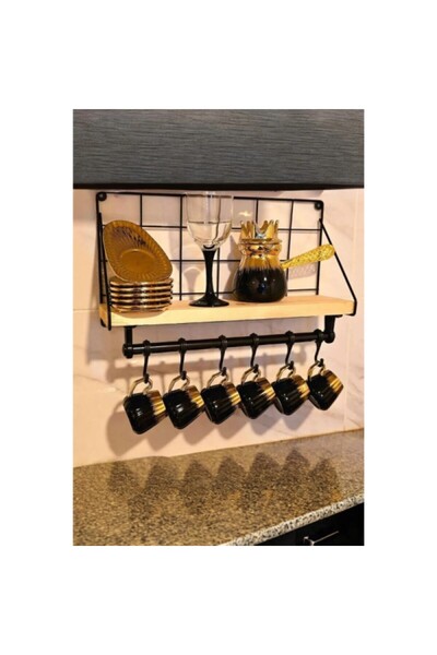 Genel Markalar BUĞZ Metal Askılıklı Kahve Köşesi Rafı