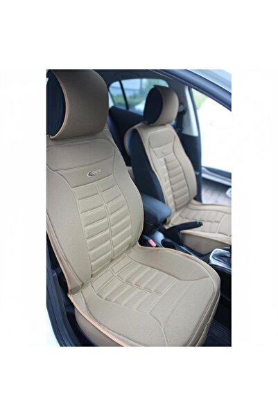 Space Tüm Araçlarla Uyumlu Premium Koltuk Minderi Ön ve Arka koltuklar için 5'li Bej Renk