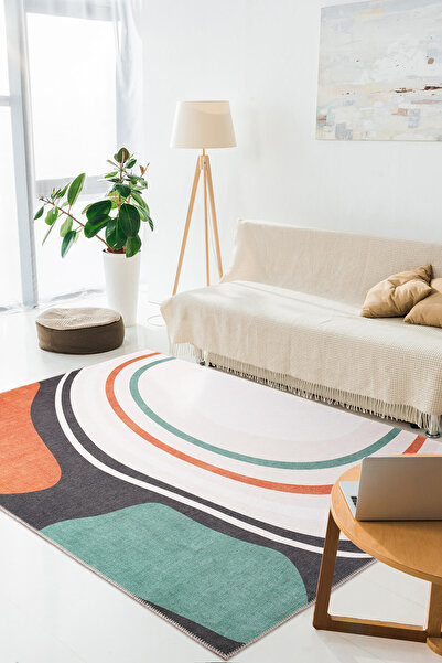 ARTLOOP Funk Şönil Dokuma Pamuk Polyester Renkli Halı AL 397