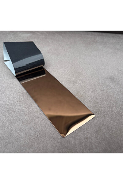 LUSSO LİNE Stainless steel flat profile, shiny copper, 150 x 0.6 x 2700 mm