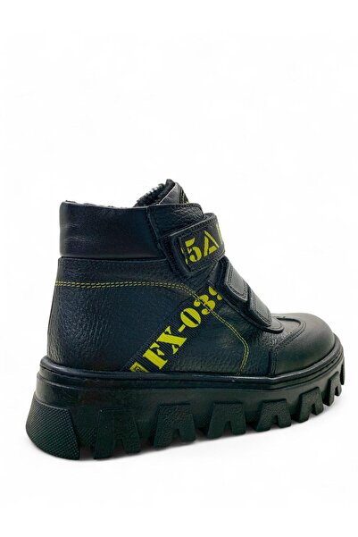Tuğba Ortopedi 272 Ortopedik % 100 Hakiki Deri Unisex Çocuk Siyah Bot