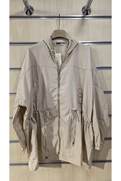 Park Moda Raincoat Windbreaker Plain Pattern Zippered
