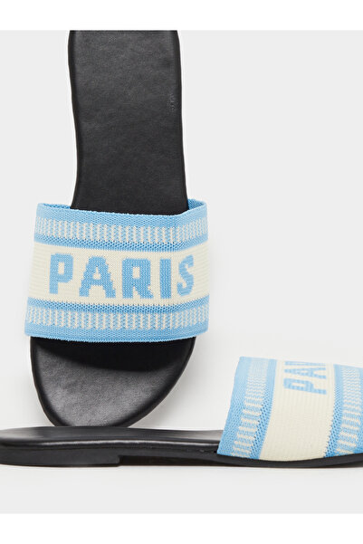 Take Two By Styli Printed Strap Flat Sandals