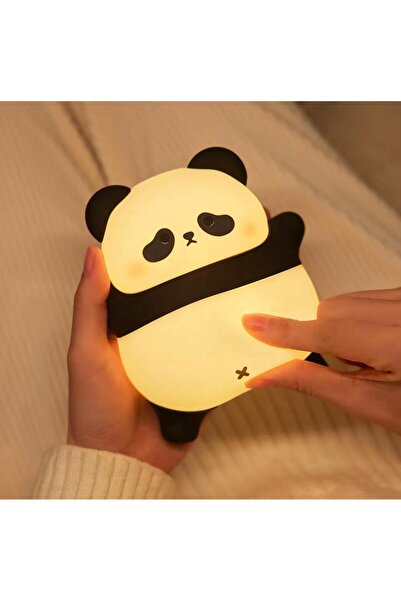 sonx Soft Silicone Cute Panda Night Light – Cute Panda, Touch & Squeeze to Light up