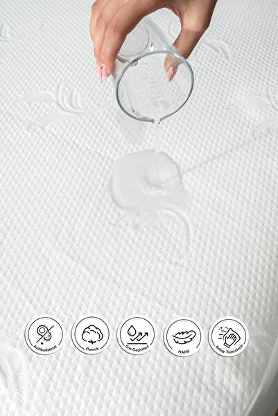 Cotto Home Захисний чохол для матраца Fitted Alez Full Kenar Водонепроникний ...