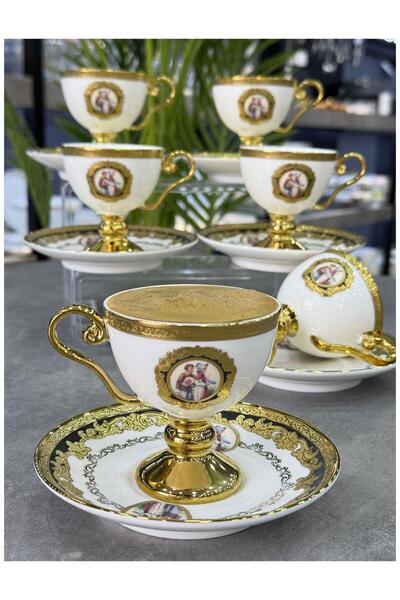 Doğudeko Carmona Luxury Porcelain 6-Piece Cup Set