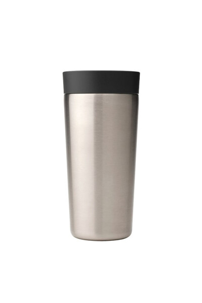 Brabantia Make&Take 1008489 Thermos Mug, 360 ml, Spill-resistant, Stainless Steel/Grey