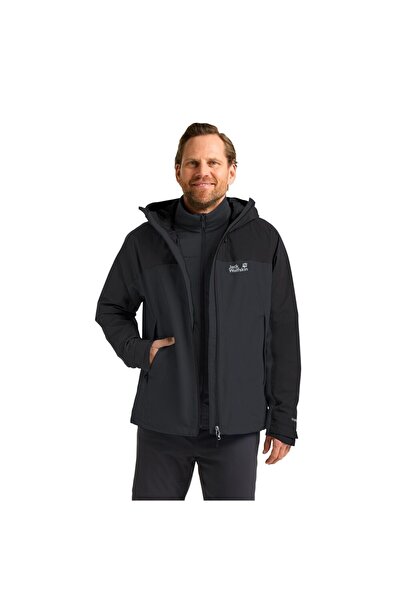 Jack Wolfskin Wıld Places 3ın1 Jkt M Erkek Phantom Outdoor Ceketi A65257-6350