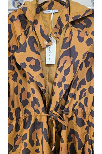 Park Moda Camouflage Pattern Raincoat Trench Coat