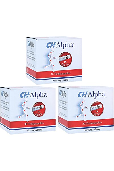Chalpha جيليتا هيلث كولاجين سي إتش-ألفا للمفاصل والغضاريف (30 × 25 مل)، قارورة واحدة يوميًا (عبوة من 3 قطع)
