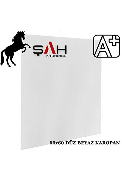 ŞAH YAPI KAROPAN DÜZ BEYAZ 60X60 3.6M² 10 LEVHA