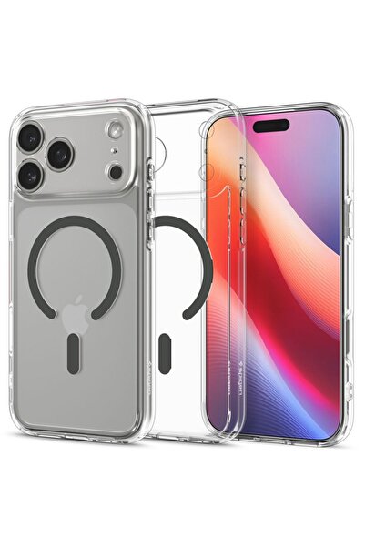 Spigen Θήκη για iPhone 17 Pro Max, Ultra Hybrid T MagSafe, Διαφανής