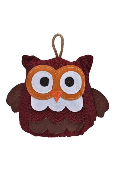 SHOPIENS Opritor usa Bufnita, pentru podea, fix, din poliester, 19 x 22 cm, bordo